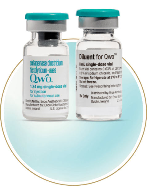 1.84 mg QWO vial and 8 mL diluent.