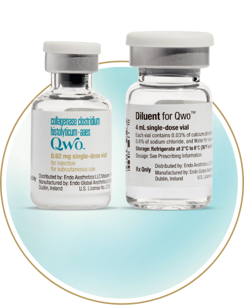 0.92 mg QWO vial and 4 mL diluent.